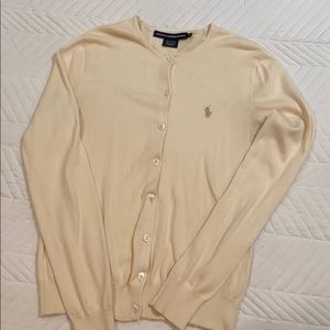 Ralph Lauren cardigan, cream colored size M
